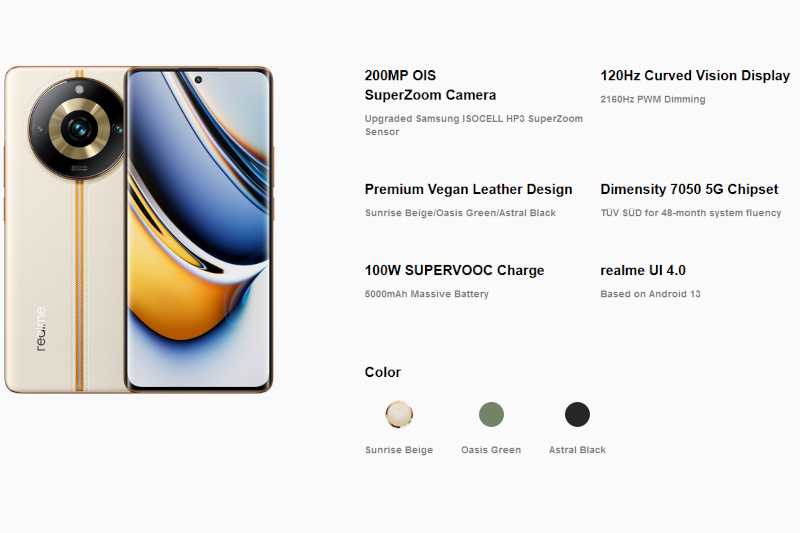 Realme 11 Pro+, pentru iubitorii de fotografie